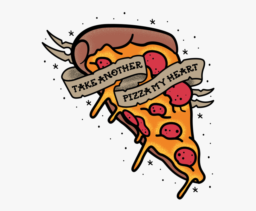 Male Pizza My Heart Red T-shirt Clipart , Png Download - Taking A Pizza My Heart, Transparent Clipart