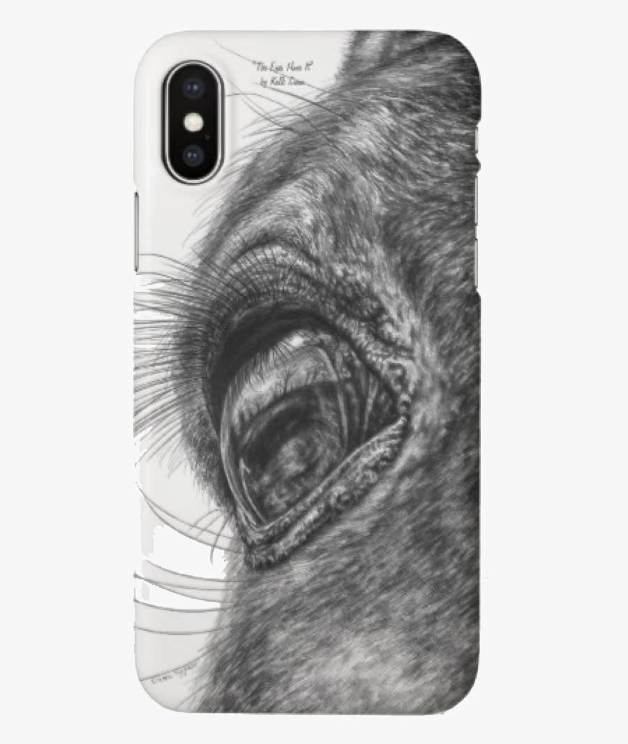 Clip Art By Kelli Swan Iphone - Horse Eye Pencil Drawing, Transparent Clipart