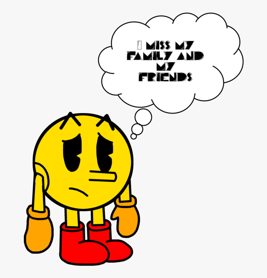 Pac Man Miss His - Pac Man Family, Transparent Clipart