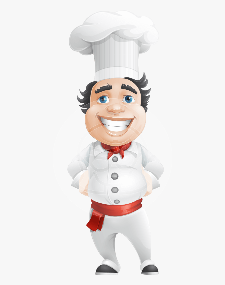 Clip Art Rosmarinio Fluffy Our Chef - Chef Character Cartoon Png, Transparent Clipart
