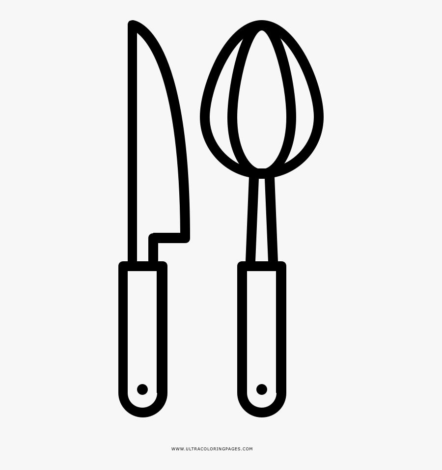 Cooking Utensils Coloring Page - Utensílios De Cozinha Para Colorir, Transparent Clipart