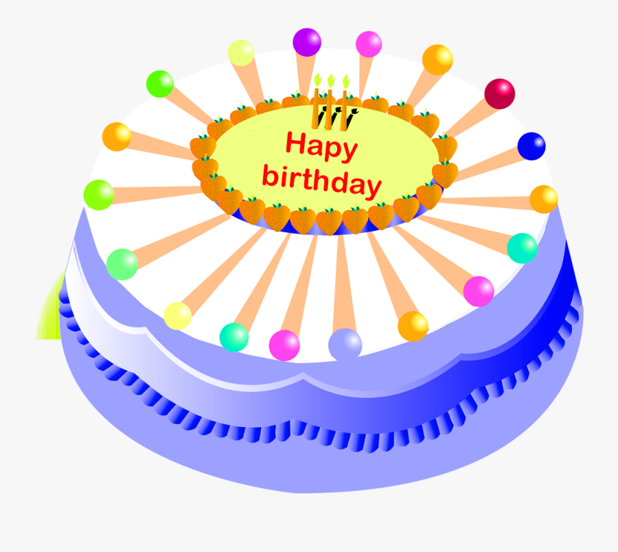 Transparent Happy Birthday 3d Png - Cake Tart Png, Transparent Clipart