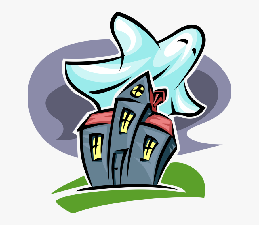 Transparent Haunted House Clip Art - Clip Art House, Transparent Clipart