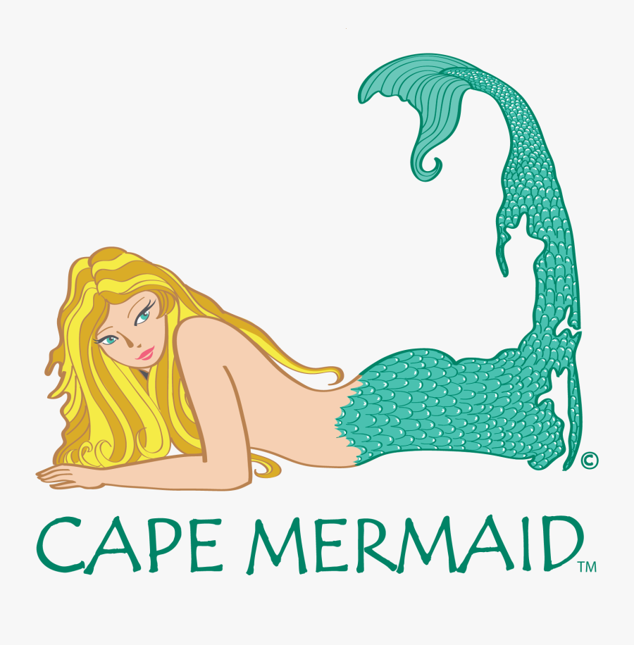 Mermaid Car Decals - Cape Cod Mermaid, Transparent Clipart