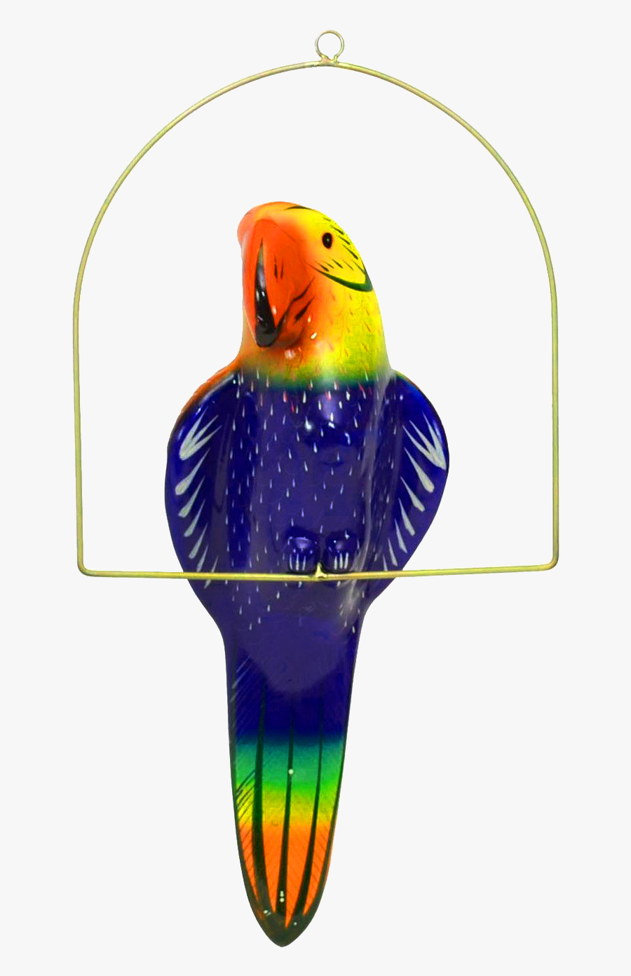 Transparent Fajitas Png - Ceramic Hanging Parrot, Transparent Clipart