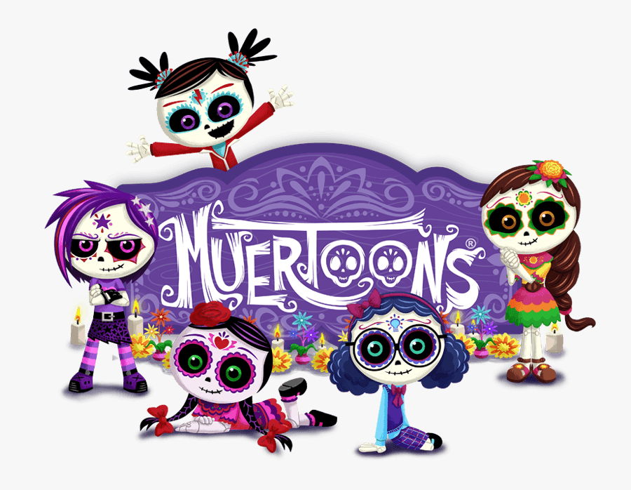 Muertoons Sugar Skulls, Day Of The Dead, Halloween, - Rosita Y Conchita Dia De Los Muertos, Transparent Clipart