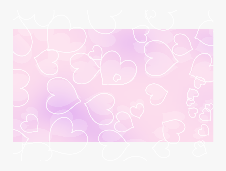 Pale Pink Hearts - Blackboard, Transparent Clipart