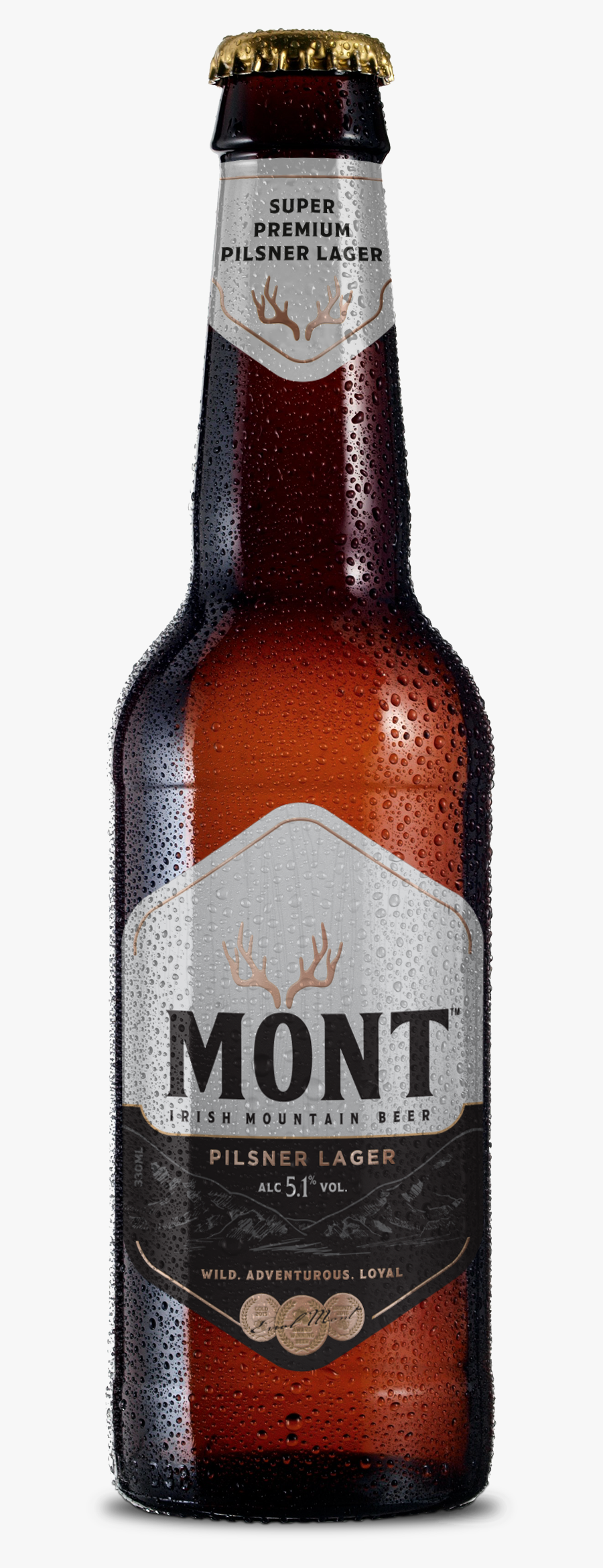 Beer Bottle, Transparent Clipart