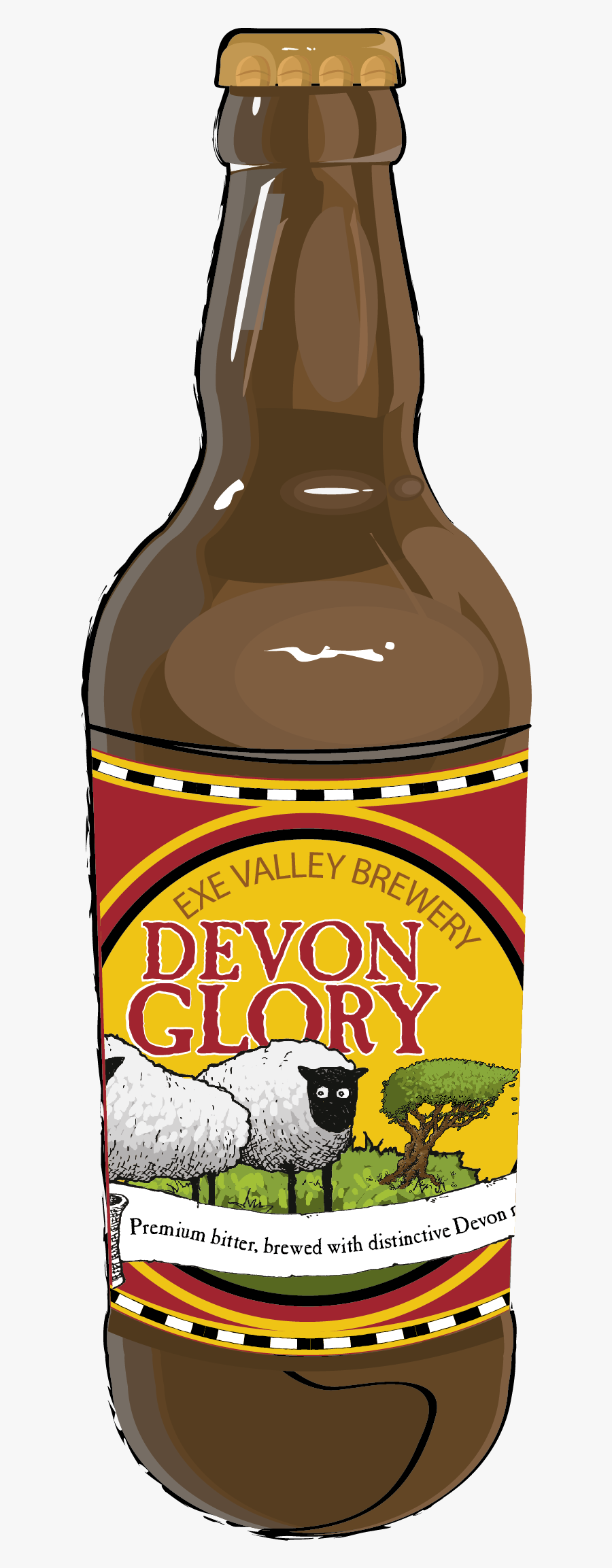 Devon Glory - Glass Bottle, Transparent Clipart