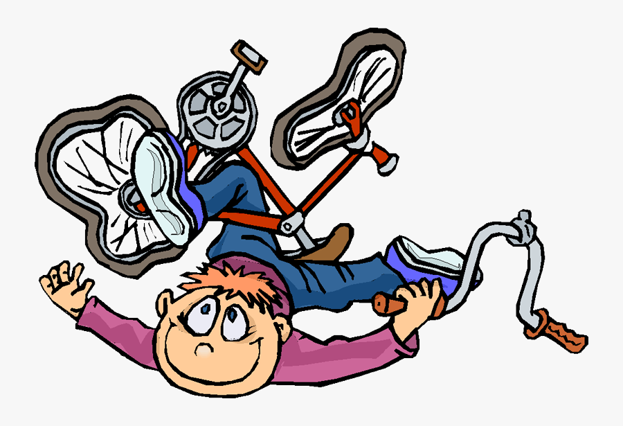 Transparent Doctorate Clipart - Fall From Bike Cartoon, Transparent Clipart