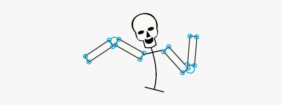 How To Draw Skeleton - Cartoon, Transparent Clipart