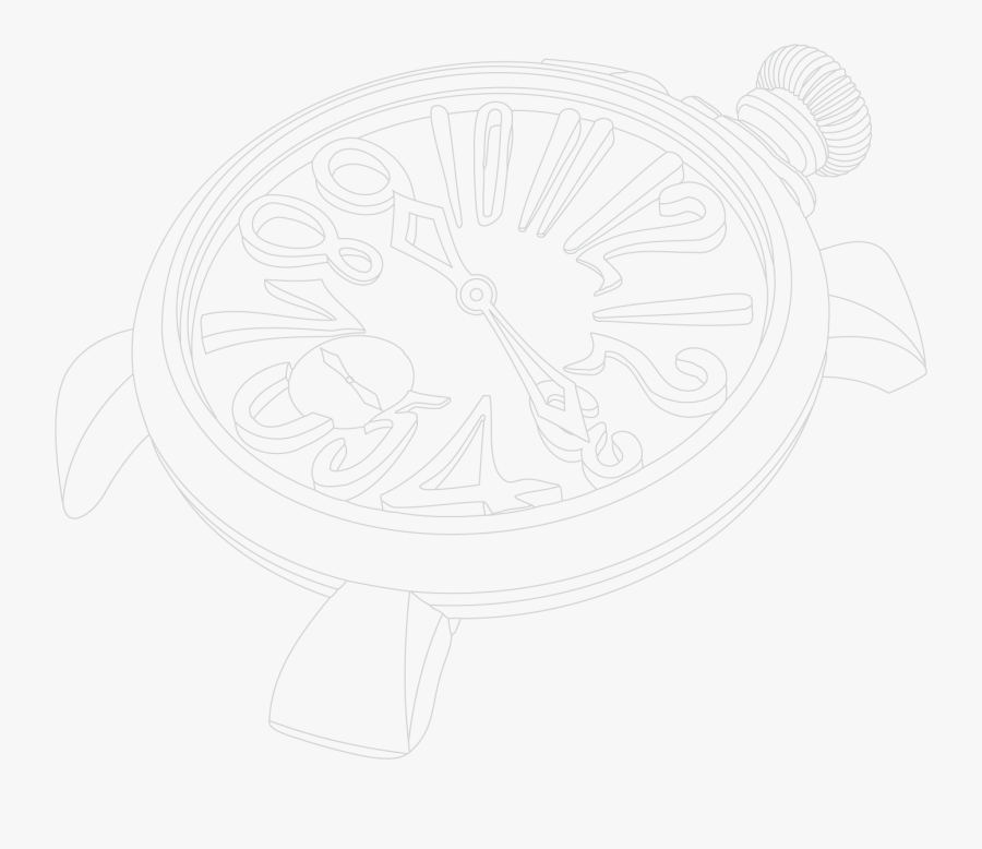 Immagine Decorativa Orologio Newsletter - Sketch, Transparent Clipart