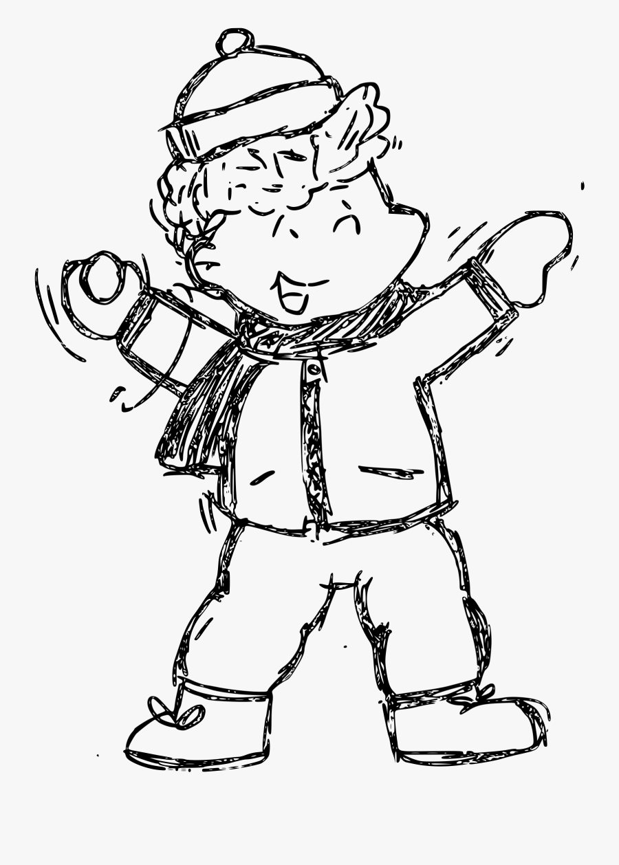 Sketch Cartoon Big Image - Children Sketch Png, Transparent Clipart