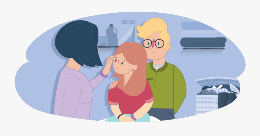 Transparent Children Holding Hands Png - Conversation Between Parents And Child Animated, Transparent Clipart