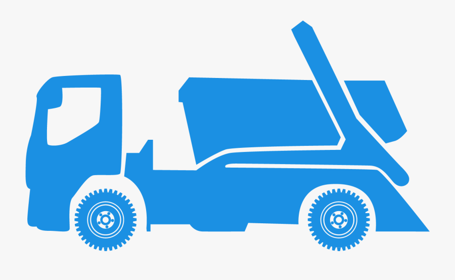 Blue Skip Truck Logo, Transparent Clipart