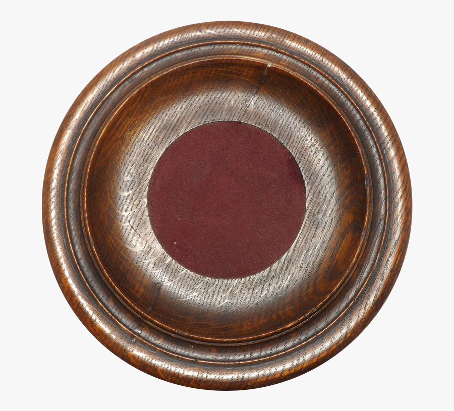 Clip Art Antique Wood Church Collection - Large Church Offering Plate, Transparent Clipart