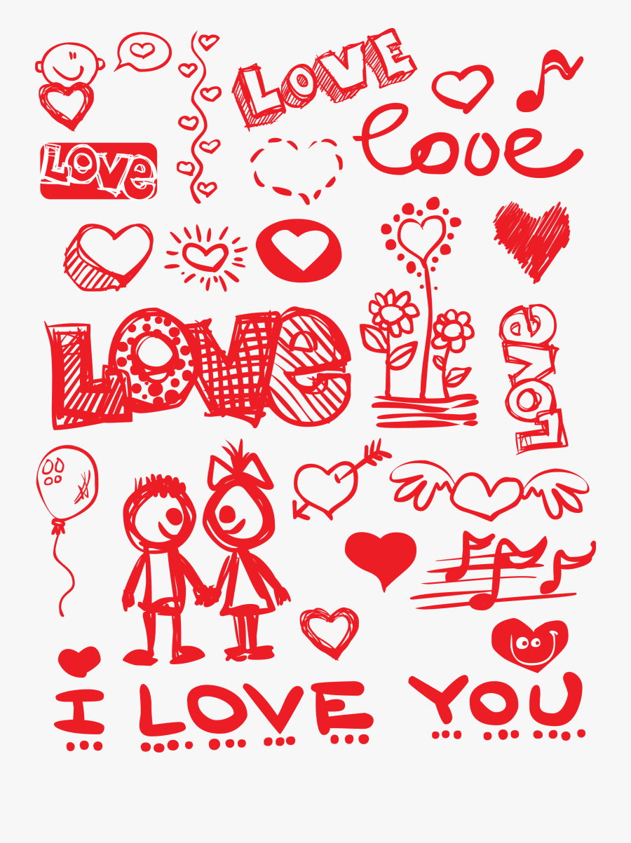 Love Love Love, Transparent Clipart