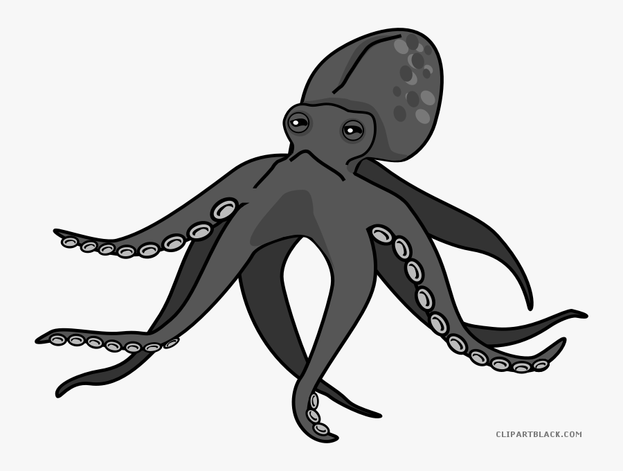 Clip Art Octopus Black And White Clipart - Octopus Clipart, Transparent Clipart
