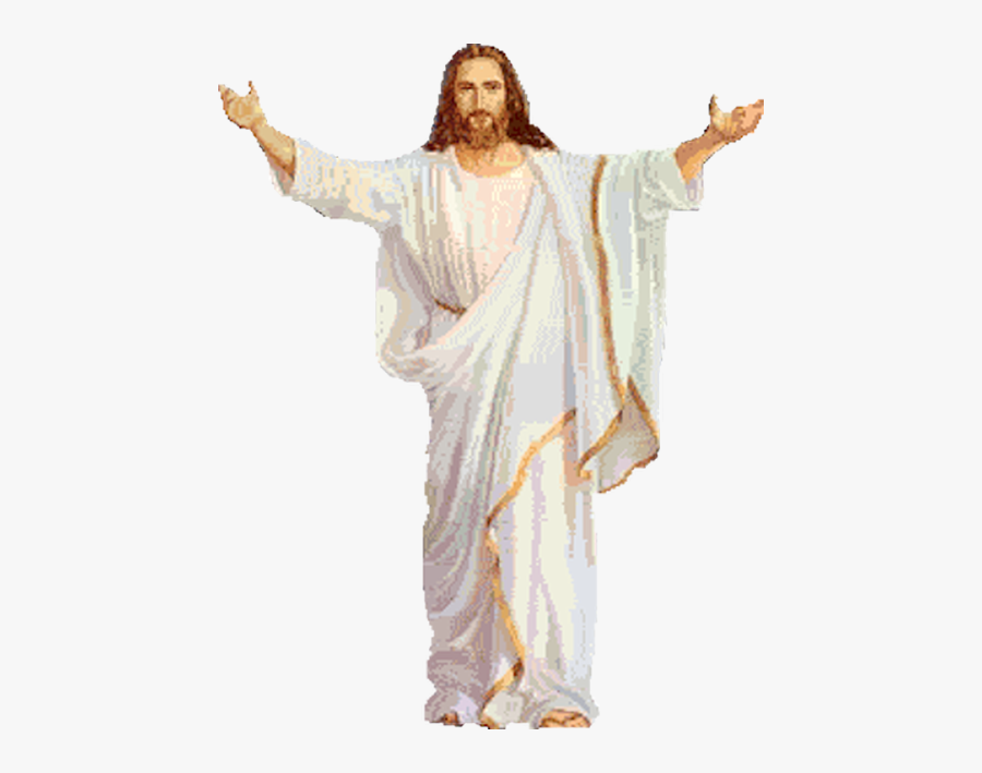 Bible Christ Angel God Christianity Icon Clipart - Jesus In Heaven Png, Transparent Clipart