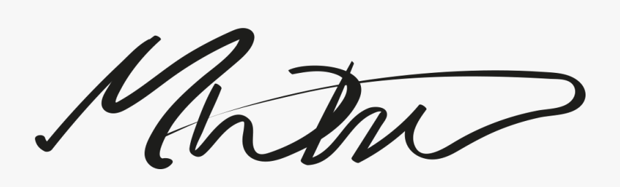 Author Signature - Calligraphy, Transparent Clipart
