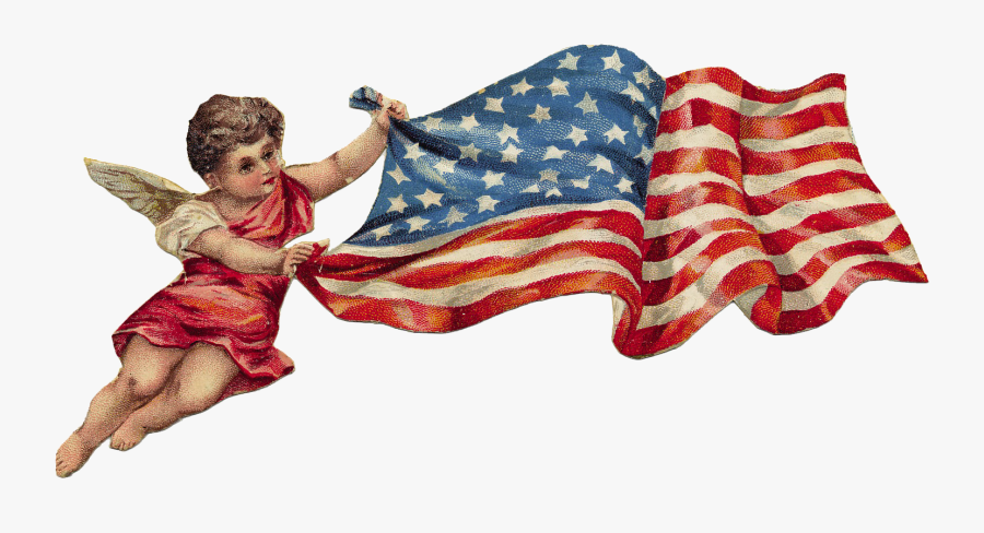 Free Patriotic Vintage July 4th Clip Art Vintage Holiday - Vintage Patriotic Clip Art, Transparent Clipart