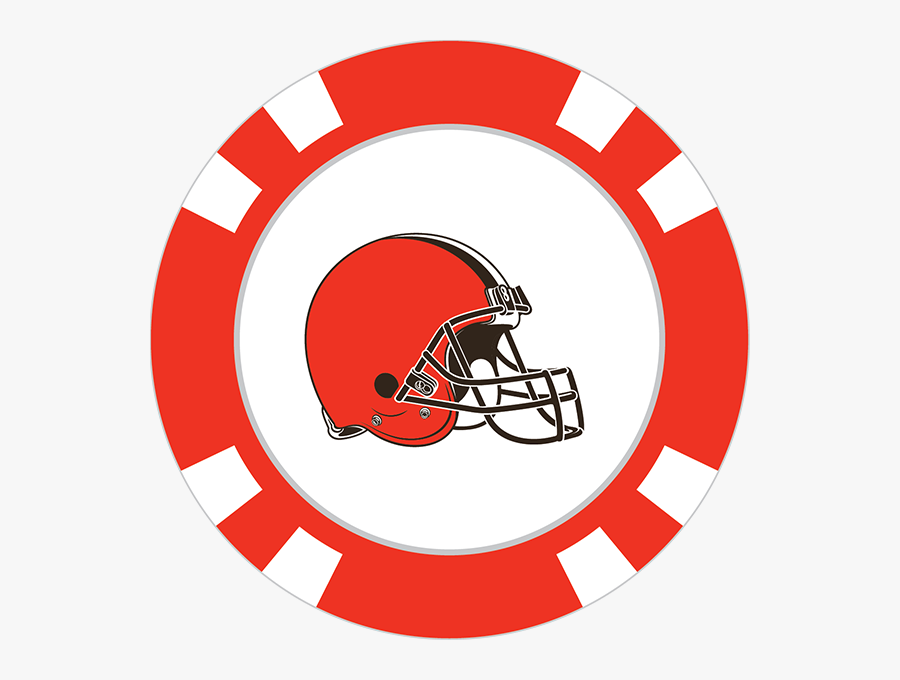 Poker Chip Page Of - Cleveland Browns, Transparent Clipart