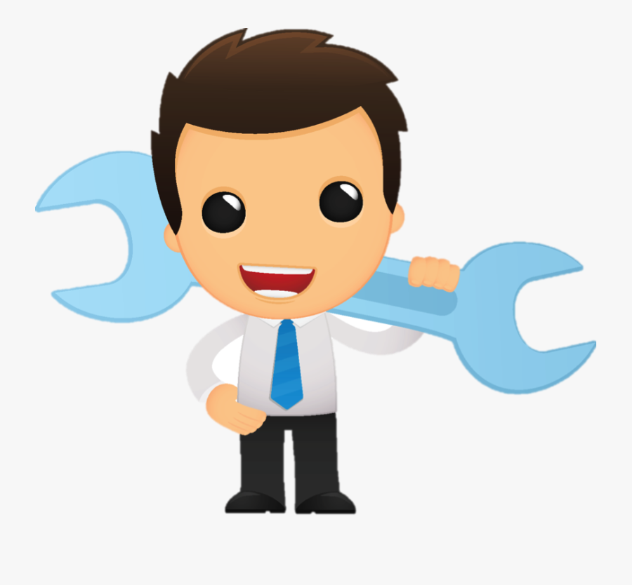 Cartoon Picture Of Mechanic Clipart , Png Download - Cartoon Office Worker Png, Transparent Clipart