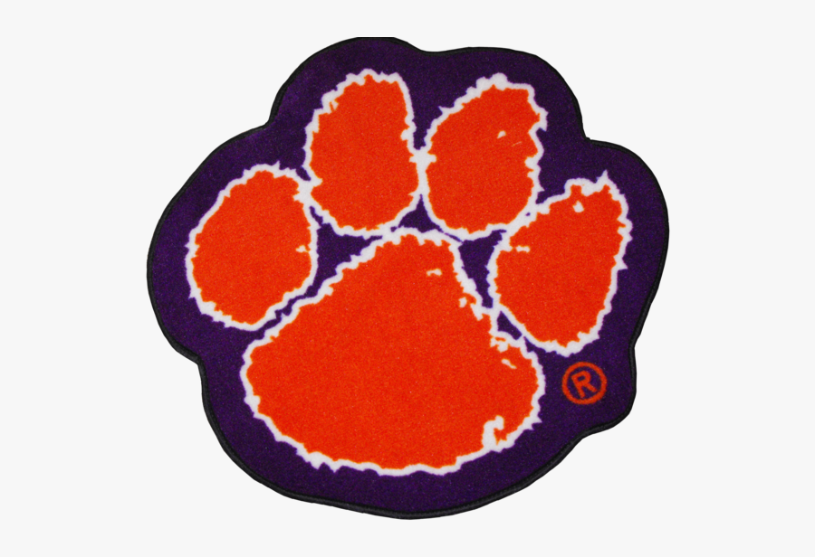 Clemson Tiger Paw Rug Clemsonframeshop - Clemson University, Transparent Clipart