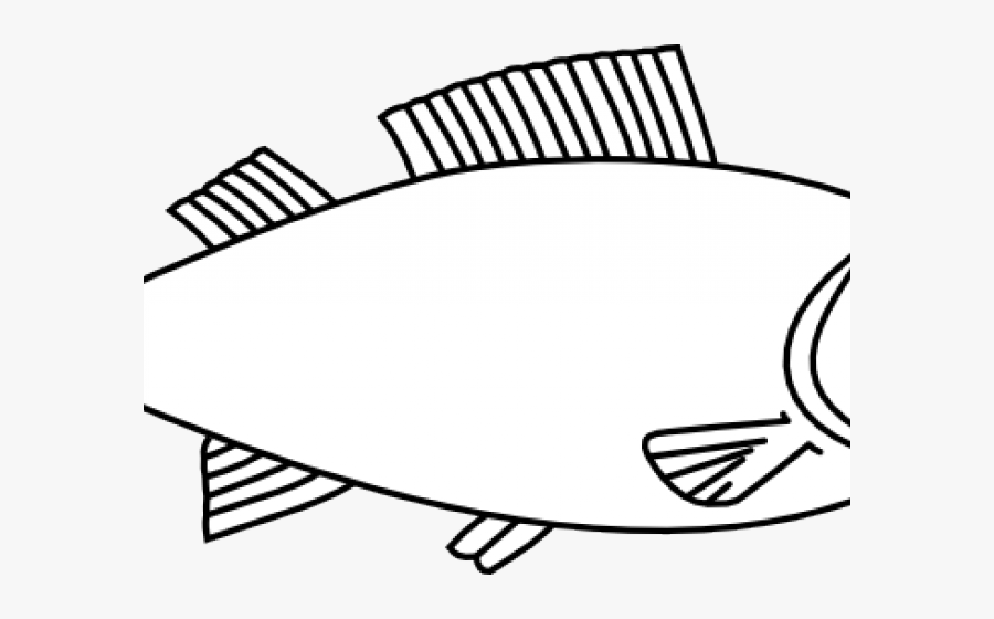 Fish Clipart Black And White Png, Transparent Clipart