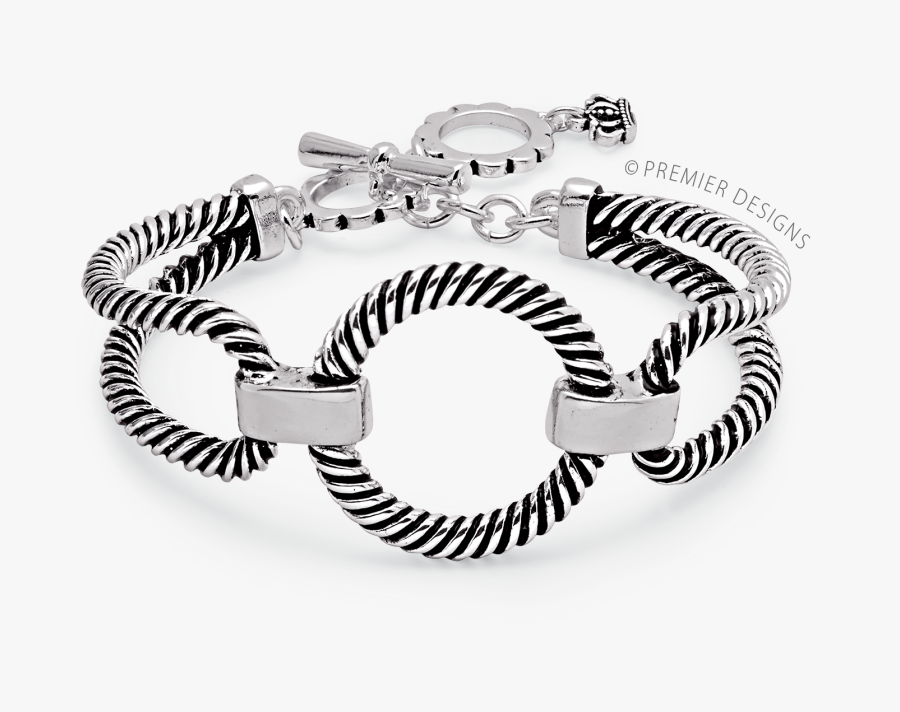 Nantucket Bracelet By Premier Designs Hjolly - Candy Cane Border Circle, Transparent Clipart