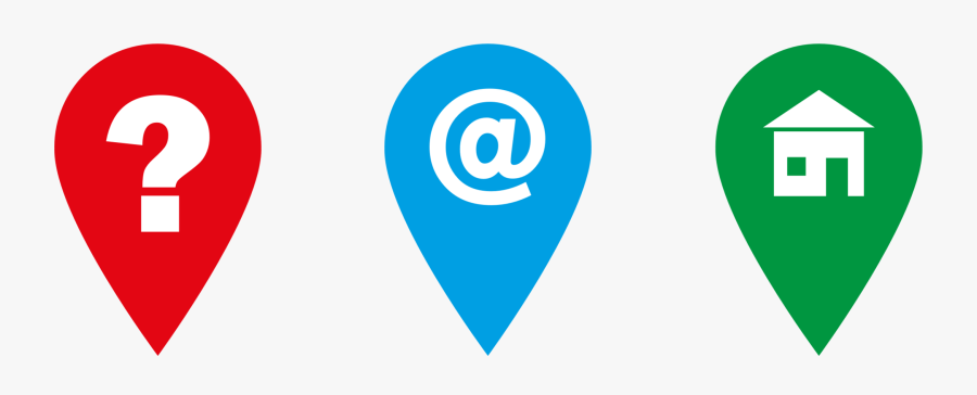 Location Email Phone Icon Png, Transparent Clipart