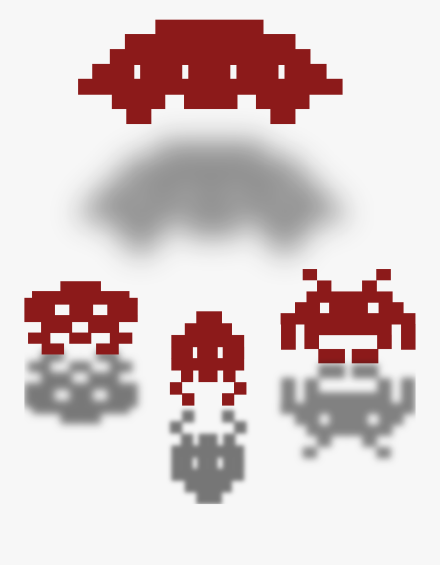 Space Invaders Clipart Retro - Magic Mushroom Isaac, Transparent Clipart