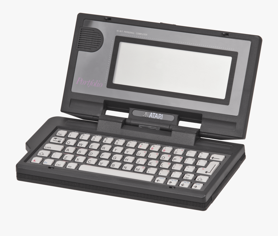 Vintage Atari Computer - Atari Portfolio, Transparent Clipart