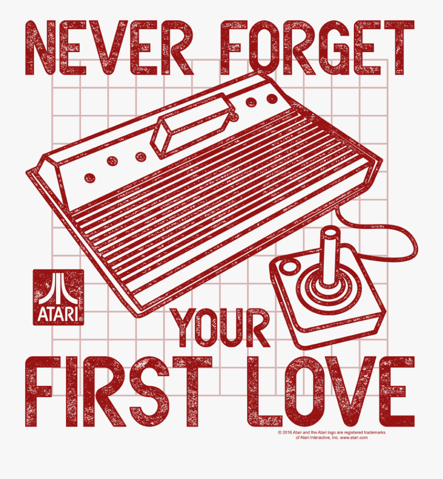Atari First Love Youth T Shirt - Never Forget Your First Love Atari Shirt, Transparent Clipart