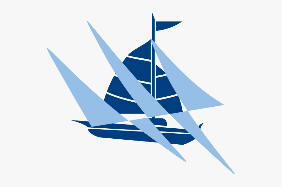 Blue Sailboat Clipart, Transparent Clipart
