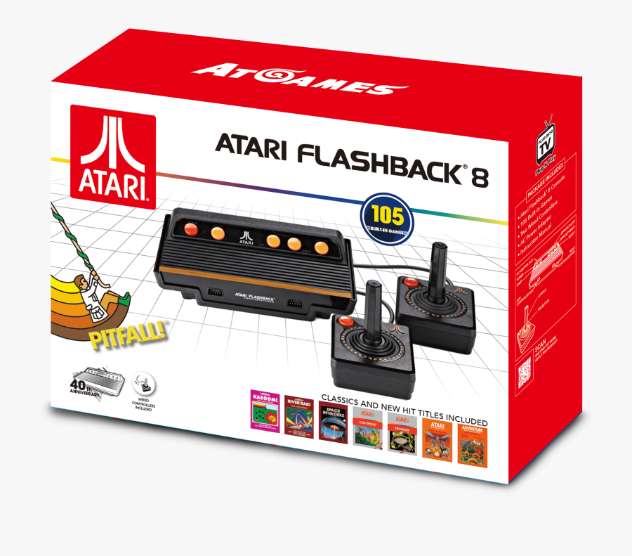 Gittel Transparent Flashbacks - Atari Flashback 8 Classic Game Console, Transparent Clipart
