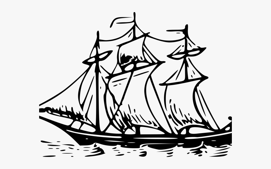Yacht With A Mast Drawings, Transparent Clipart