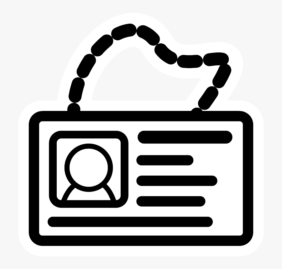 Card - Identity Clipart Black And White, Transparent Clipart