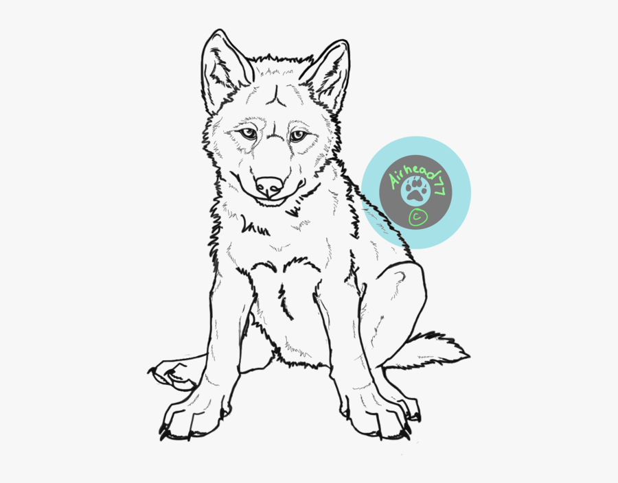 Clipart Puppy Realistic - Realistic Wolf Pup Drawings, Transparent Clipart