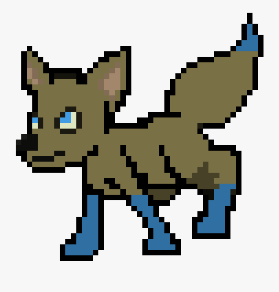 Art Pixel Wolf, Transparent Clipart