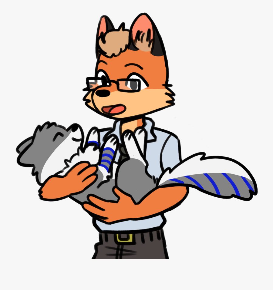 Little Wolf & Mr - Cartoon, Transparent Clipart