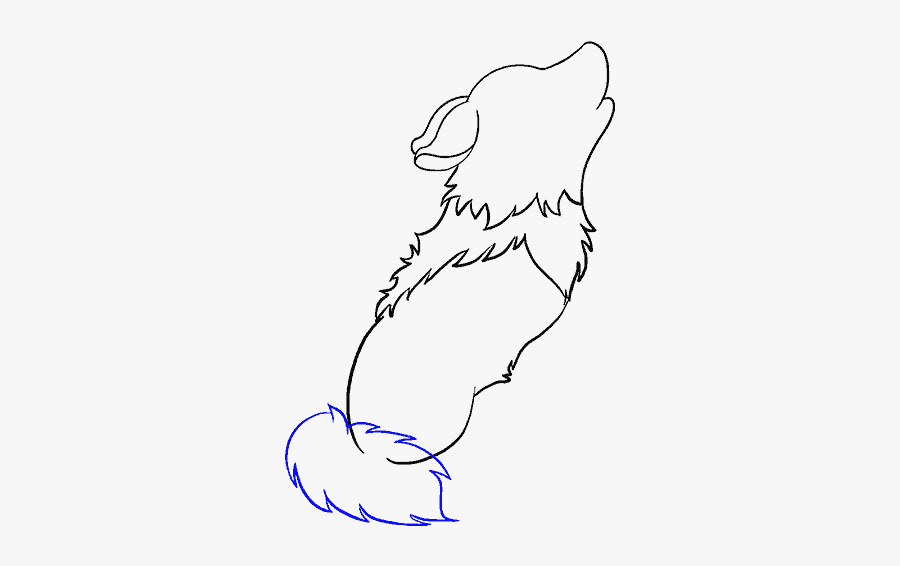How To Draw Cartoon Wolf - Cartoon Wolf Step By Step, Transparent Clipart