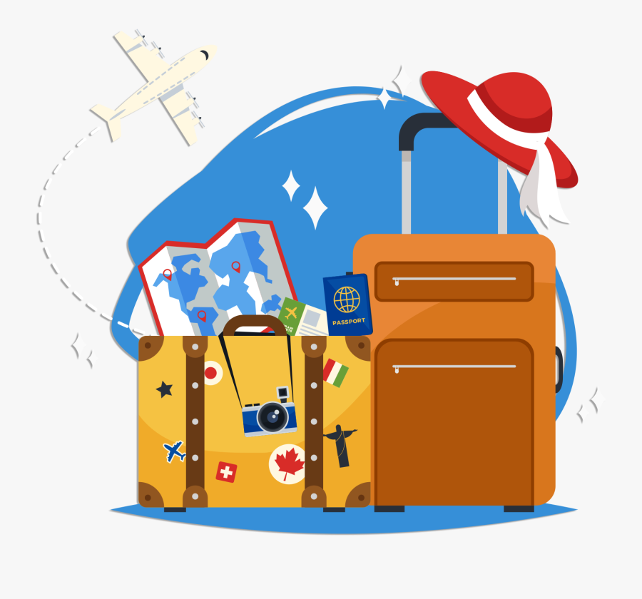 Gs Visa Point Pvt - Clipart Transparent Travel Luggage Transparent Background, Transparent Clipart