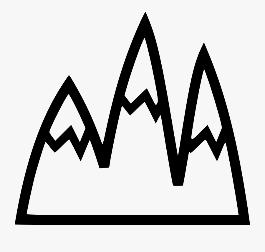 Ice Top Mountain, Transparent Clipart