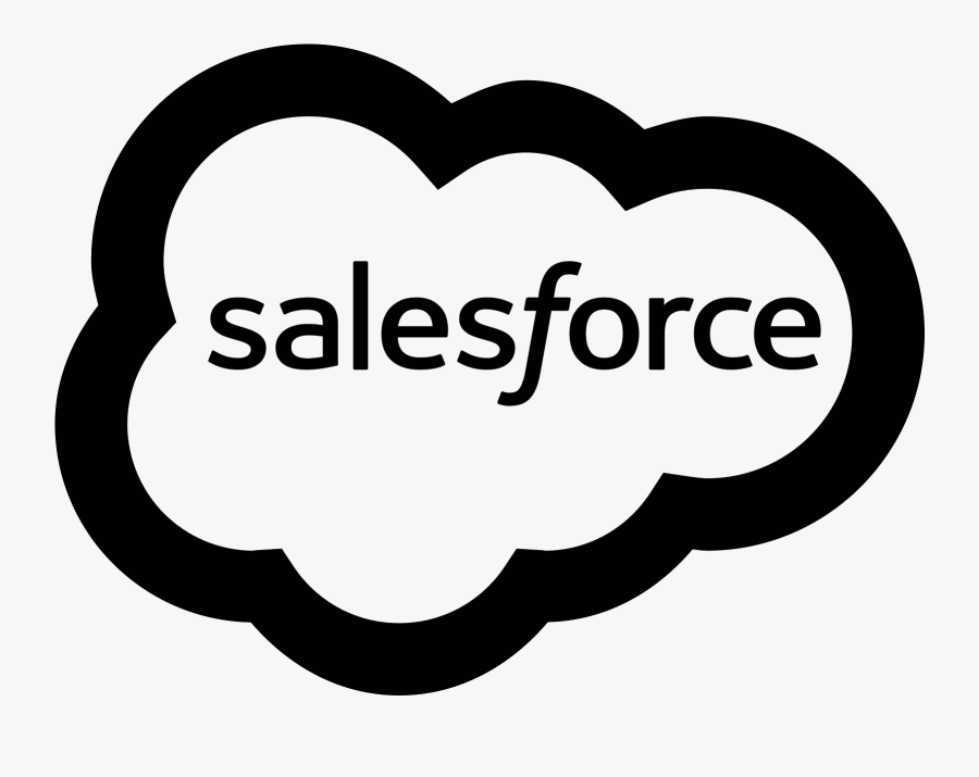 Salesforce Nonprofit Cloud , Png Download - Salesforce Black And White, Transparent Clipart