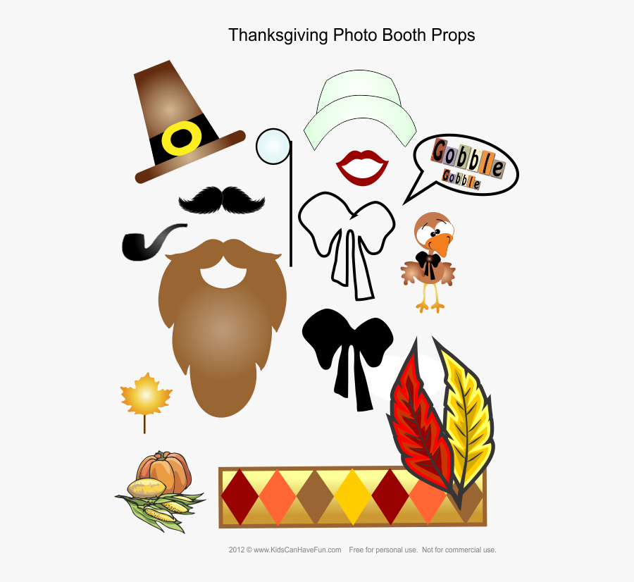 Diy Thanksgiving Photo Booth Props, Transparent Clipart