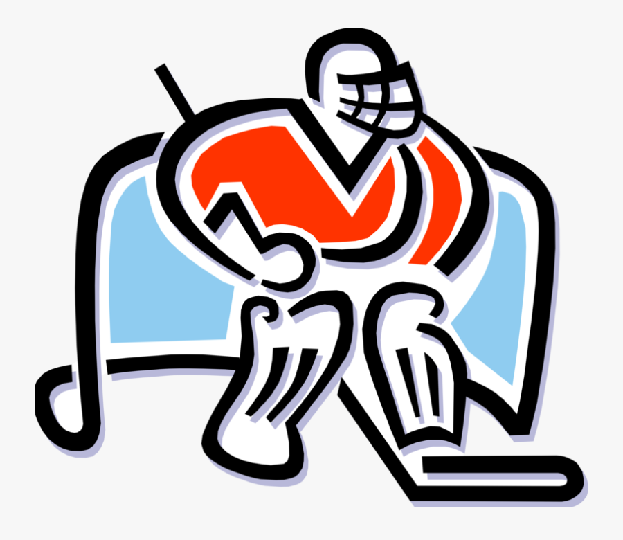 Vector Illustration Of Sport Of Ice Hockey Player Goalie, Transparent Clipart