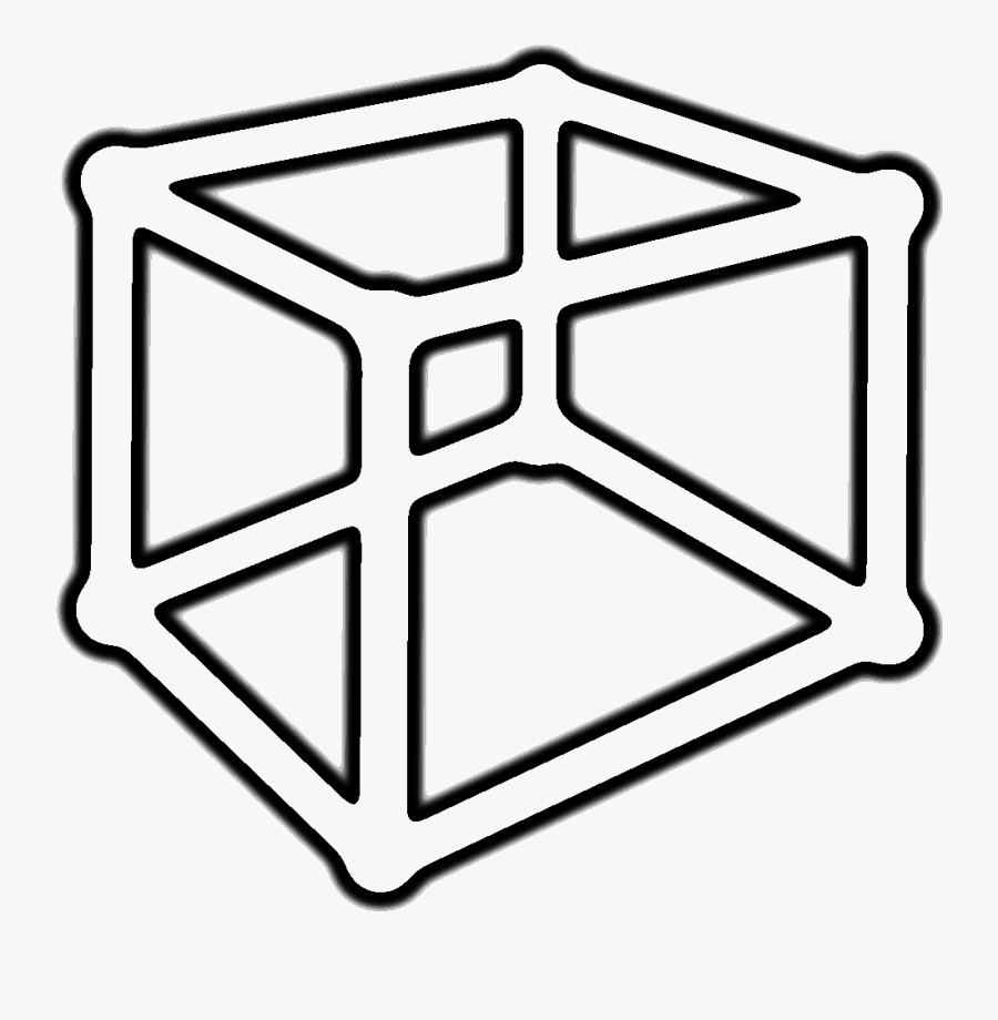 Cube By Greg Vanderlaan - Line Art, Transparent Clipart