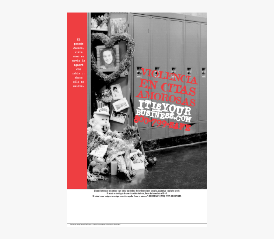 Teen Domestic Violence Poster, Transparent Clipart