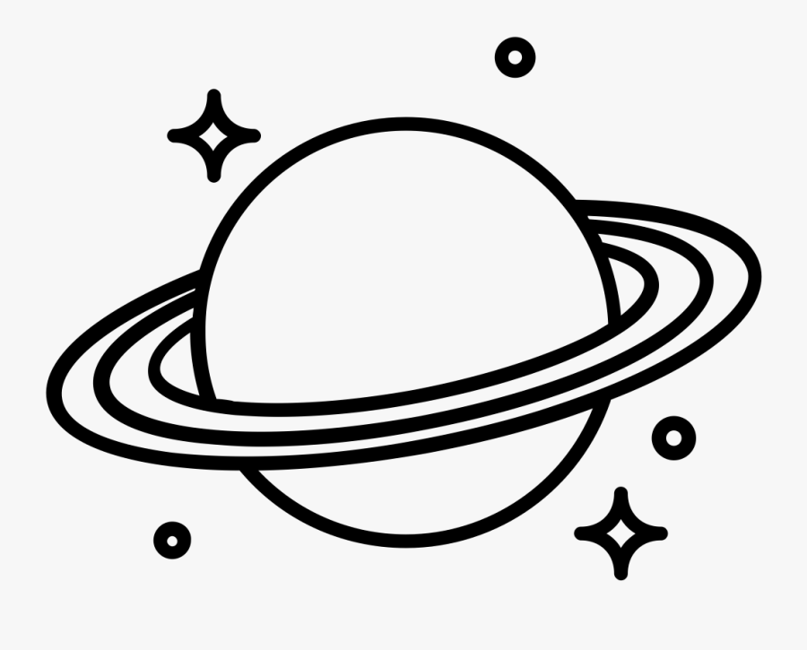 Saturn - Saturn Drawing, Transparent Clipart